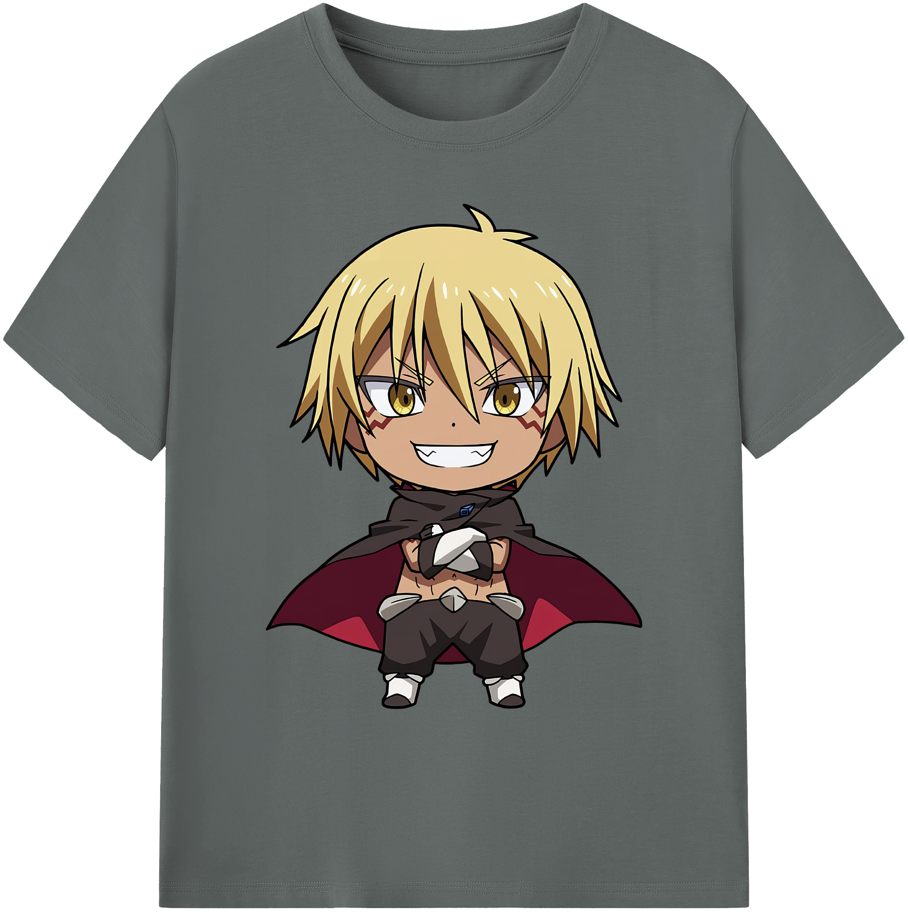 （画像用） 転スラ Regarding Reincarnated to Slime 綿100％ メンズ半袖Tシャツ｜肌触りやわらか＆通気性